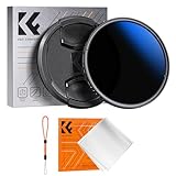 K&F Concept 58mm Variable ND Camera Lens Filter ND2-ND400 (1-9 Stops) + Filter Cap + Cleaning Cloth 18 Multi-Layer Coatings Adjustable Neutral Density Ultra Slim for Camera Lenses(K-Series)