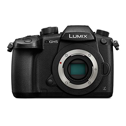 Panasonic LUMIX GH5 4K Digital Camera, 20.3 Megapixel Mirrorless Camera with Digital Live MOS Sensor, 5-Axis Dual I.S. 2.0, 4K 4:2:2 10-Bit Video, Full-Size HDMI Out, 3.2-Inch LCD, DC-GH5 (Black)