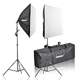 EMART Softbox Photography Video Studio Equipment Lighting Kit, 900 Watt Continuous Photo Portrait Light System, 24' x 24' Softboxes