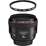 Canon EF 50mm f / 1.2L USM with Case LP1214, and Hood ES-78 and kit Includes a 72mm UV Protective Filter.