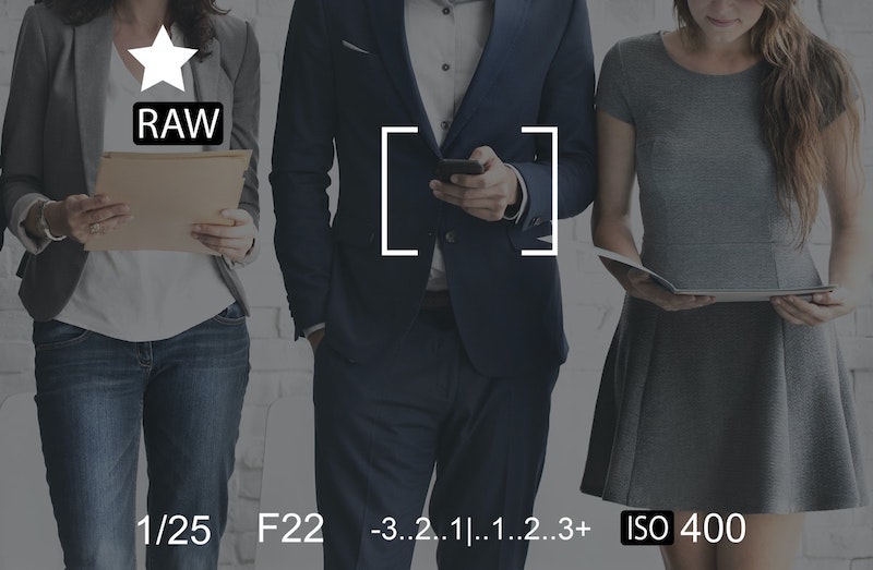 camera lens view iso setting