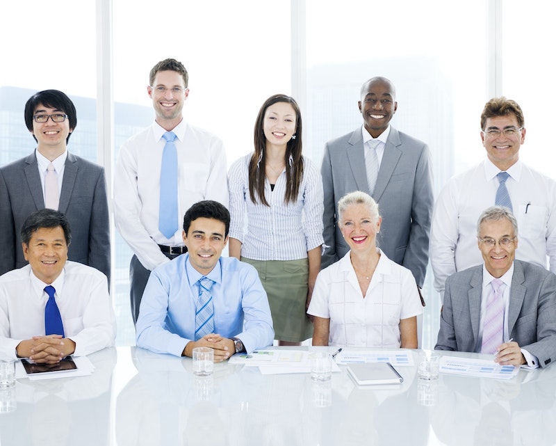 employees in a conference room