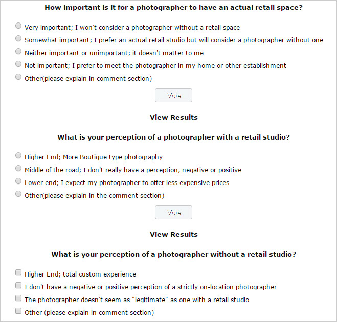 Example poll by Joan's photography