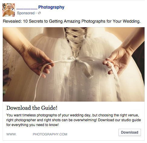 An example of an ad that could provide value to your prospect.