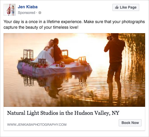 FB ad A/B test with alternate image