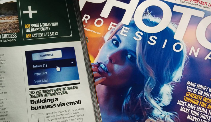 Zach Prez article in Photo Professional magazine