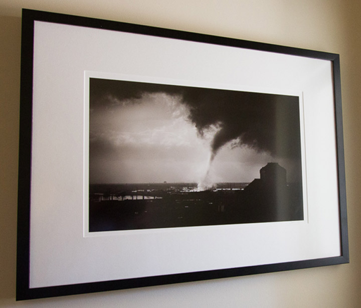 Example of large mat frame at a show