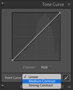 Using the Tone Curve to add contrast in Lightroom