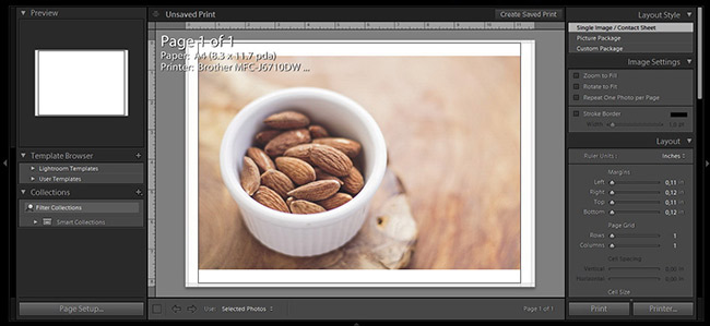 Print MOdule in Lightroom versus Photoshop