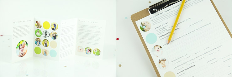 5 piece mini session marketing pack