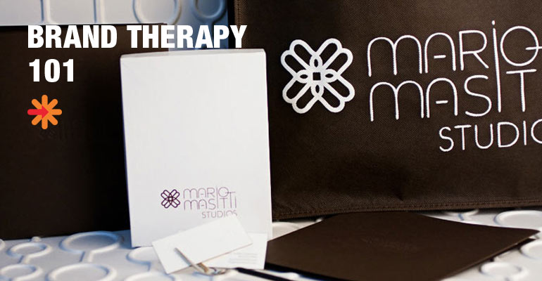 Packaging and branding examples from a photo studio