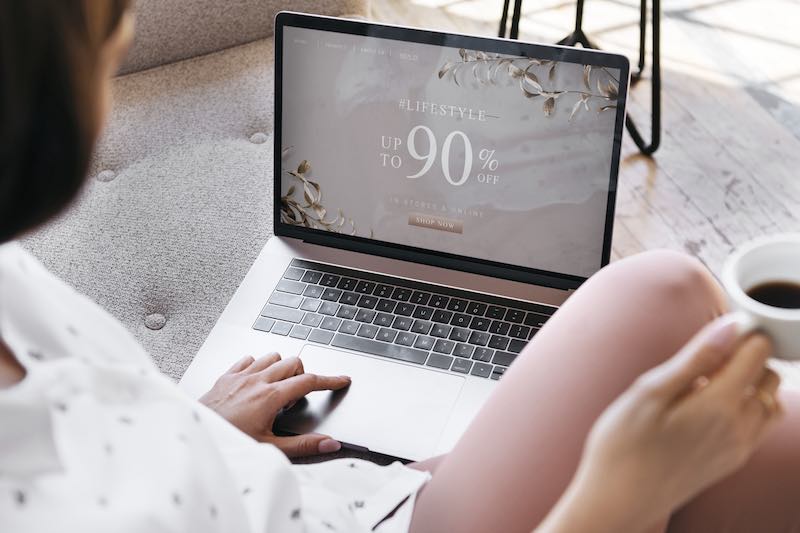 photographer using a laptop