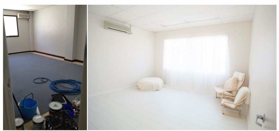 photography studio renovation before after
