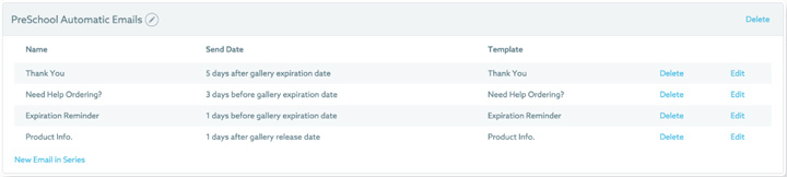 Email Scheduler in Shootproof