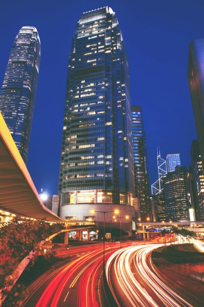 city night time lapse