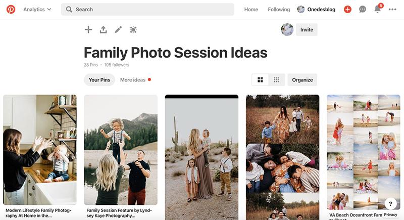 family photo session ideas